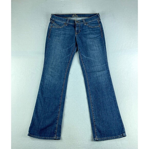 Old Navy The Diva Womens Blue Jeans Tag Size 4 (32x31) Low Rise Bootcut Denim - Picture 1 of 11